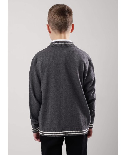 CLE Жакет мал. 904459х, меланж т.серый