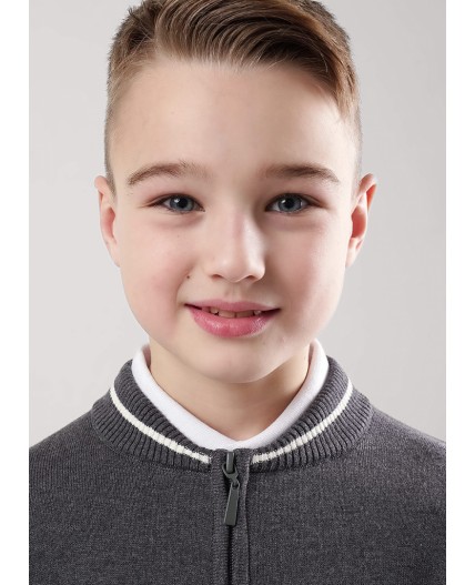 CLE Жакет мал. 904459х, меланж т.серый