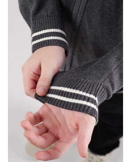 CLE Жакет мал. 904459х, меланж т.серый