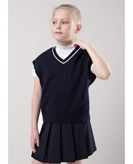 CLE Жилет дев. 904117ха, т.синий