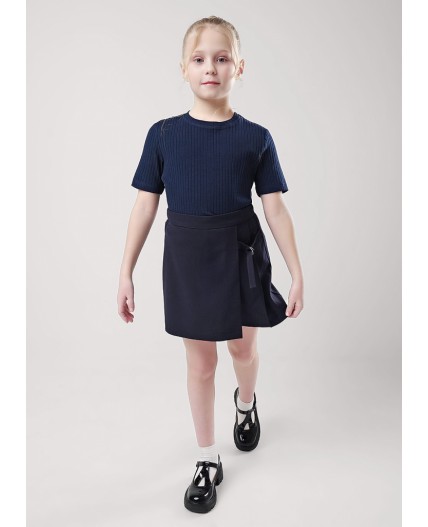 CLE Футболка дев. 756647шл школа, т.синий