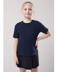 CLE Футболка дев. 756647шл школа, т.синий