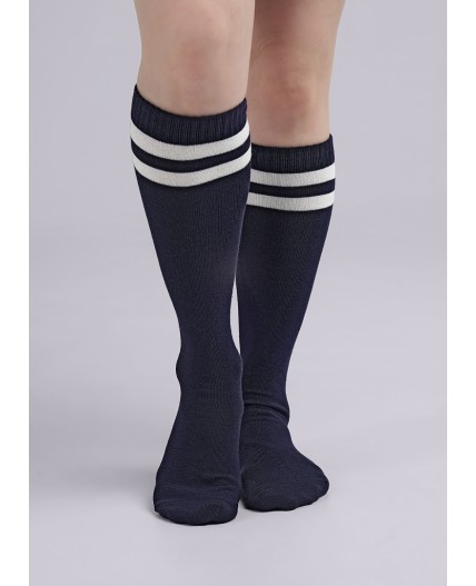 CLE Гольфы дет.П112 18-20 школа хл+эл, т.синий