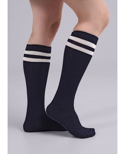 CLE Гольфы дет.П112 18-20 школа хл+эл, т.синий