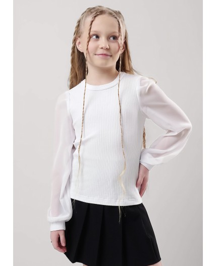 CLE Джемпер дев. 757093шл школа, белый