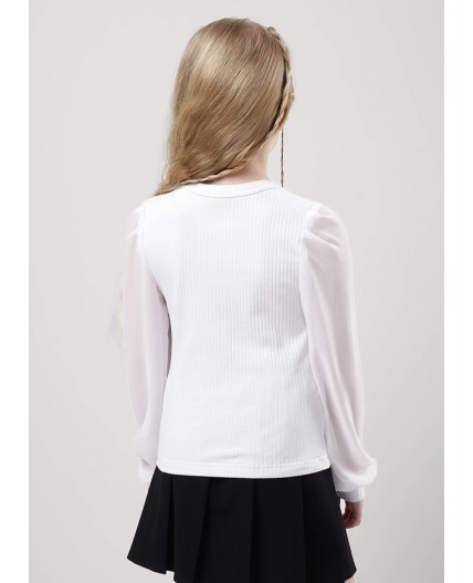 CLE Джемпер дев. 757093шл школа, белый