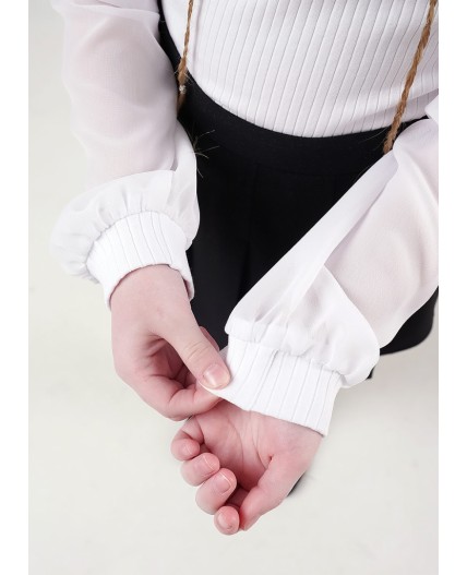 CLE Джемпер дев. 757093шл школа, белый