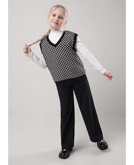 CLE Жилет дев. 904466ха, чёрный/молочный