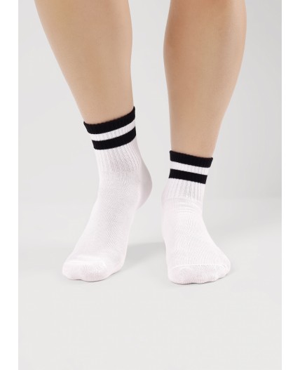 CLE Носки дет.С15800 20-22,22 школа хл+эл, белый