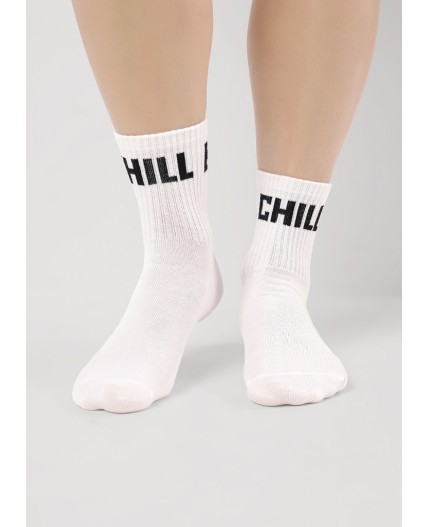 CLE Носки дет.С15802 24 школа хл+эл, белый