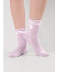 CLE Носки дет.С15807 20-22.22 школа хл+эл, св.фиолетовый