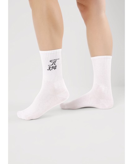 CLE Носки дет.С15811 20-22,22 школа хл+эл, белый