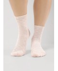 CLE Носки дет.С15816 20-22,22 школа хл+эл, меланж св.бежевый