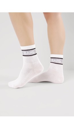 CLE Носки дет.С15817 20-22,22 школа хл+эл, белый