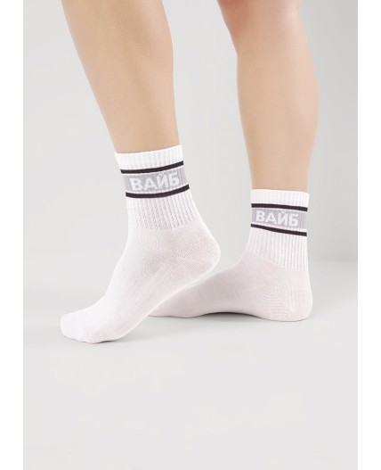 CLE Носки дет.С15817 20-22,22 школа хл+эл, белый