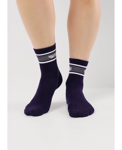 CLE Носки дет.С15821 20-22,22 школа хл+эл, т.синий