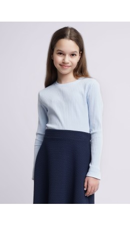 CLE Фуфайка дев. 756648шл школа, св.голубой