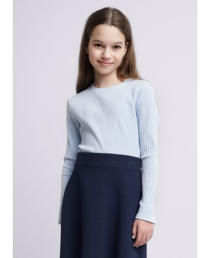 CLE Фуфайка дев. 756648шл школа, св.голубой