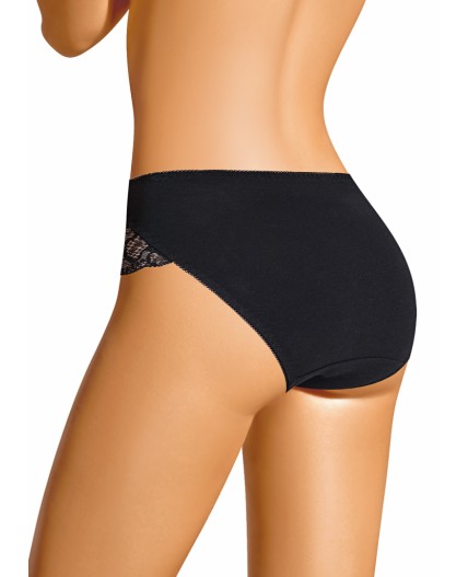 CLE C1166 Трусы жен. Кружево хлопок, чёрный