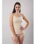 CLE LM010-1бк Майка жен. ЧБ база, св.бежевый