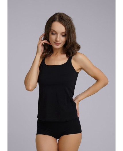 CLE LM010-1бк Майка жен. ЧБ база, чёрный