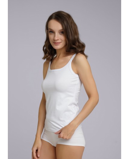 CLE LM010-1бк Майка жен. ЧБ база, белый