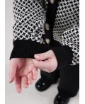 CLE Жакет дев. 904467ха, чёрный/молочный
