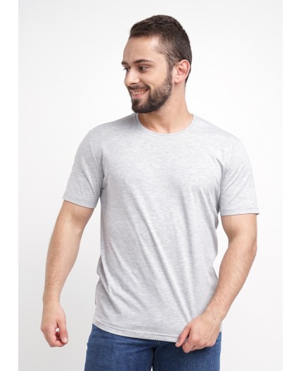 CLE Футболка муж. 600351кд_мел., меланж св.серый