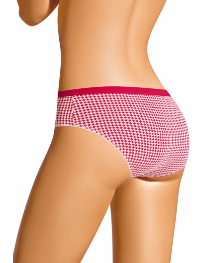 CLE B1138/1 Трусы жен. Новый год, красный/молочный