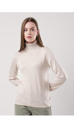 CLE Джемпер жен. 352795ха, меланж св.бежевый
