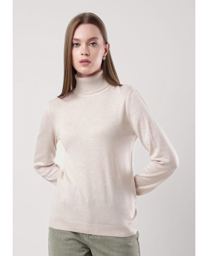 CLE Джемпер жен. 352795ха, меланж св.бежевый