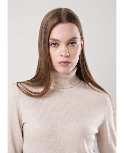 CLE Джемпер жен. 352795ха, меланж св.бежевый