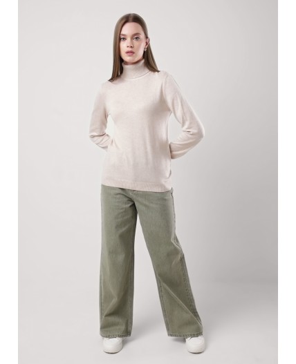 CLE Джемпер жен. 352795ха, меланж св.бежевый