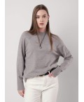 CLE Джемпер жен. 354480вн, меланж серый