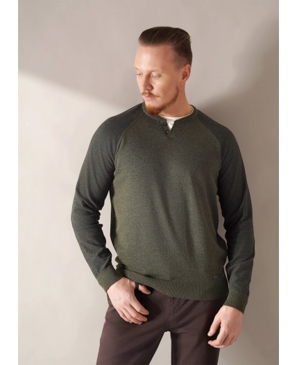 CLE Джемпер муж. 654407хпэ, мулине хаки