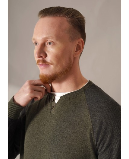 CLE Джемпер муж. 654407хпэ, мулине хаки