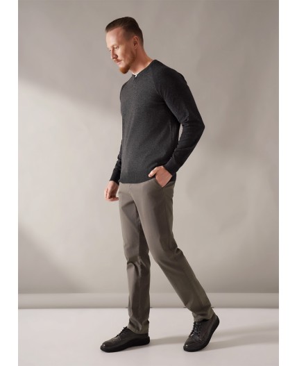 CLE Джемпер муж. 654407хпэ, мулине т.серый