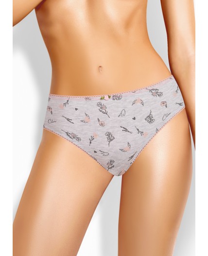 CLE C1171 Трусы жен. Тиара, меланж св.серый/розовый