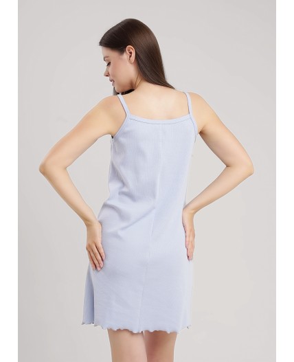 CLE LS15-1176 Сорочка ночн. жен. Экрю, св.голубой