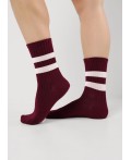 CLE Носки жен.Д2508 север хл+эл, бордовый