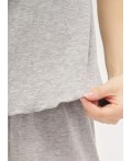 CLE LSET025 Пижама жен. База кашкорсе, меланж серый