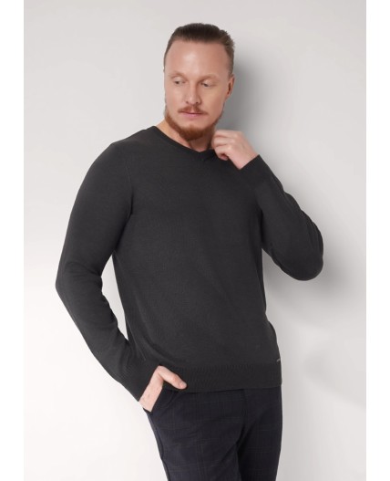 CLE Джемпер муж. 654362ха, меланж т.серый