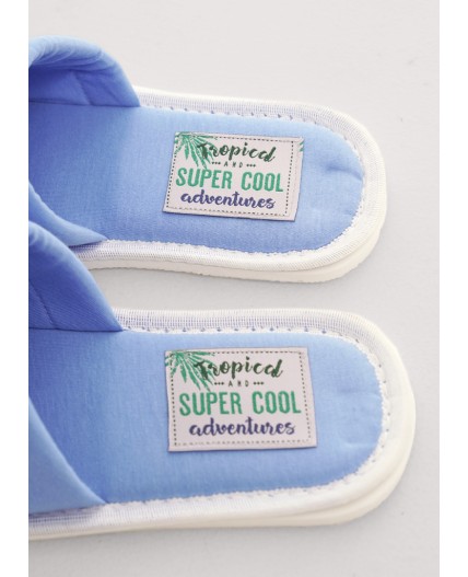 CLE SW25-1169O Пантолеты жен. домаш. Сёрф, голубой