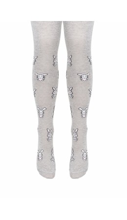 CLE Колготки дет.КД1316 116-128 дев хл+эл, меланж серый