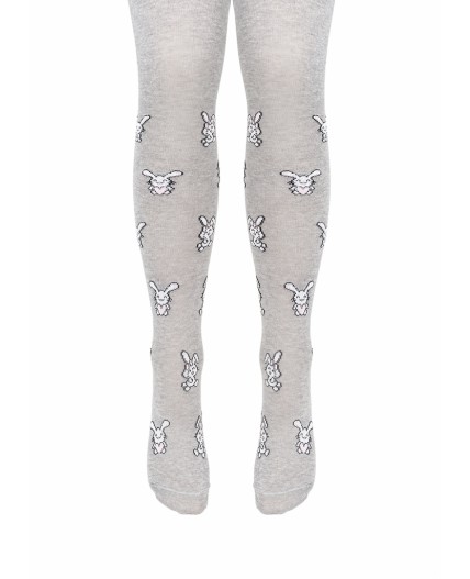 CLE Колготки дет.КД1316 116-128 дев хл+эл, меланж серый