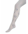 CLE Колготки дет.КД1316 116-128 дев хл+эл, меланж серый