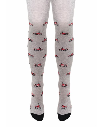 CLE Колготки дет.КД4402 92-110 мал хл+эл, меланж серый