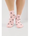 CLE Носки жен.Д2505 тиара укороч, розовый