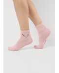 CLE Носки жен.Д2507 укор хл+эл, розовый