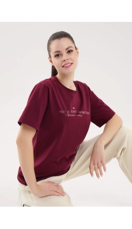 CLE LF15-100 Футболка жен., т.бордовый